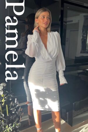pamela white dress