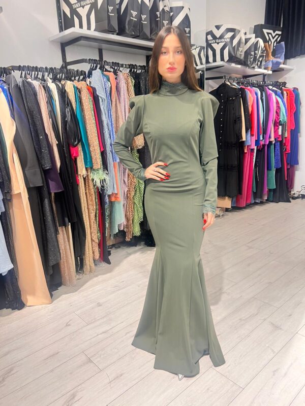 cinderella bride dress olive green