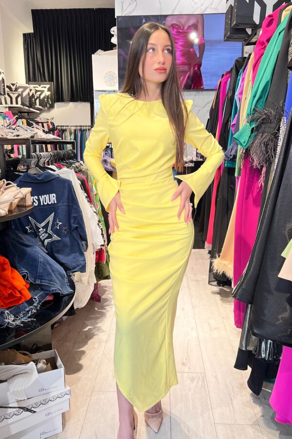 miley yellow dress
