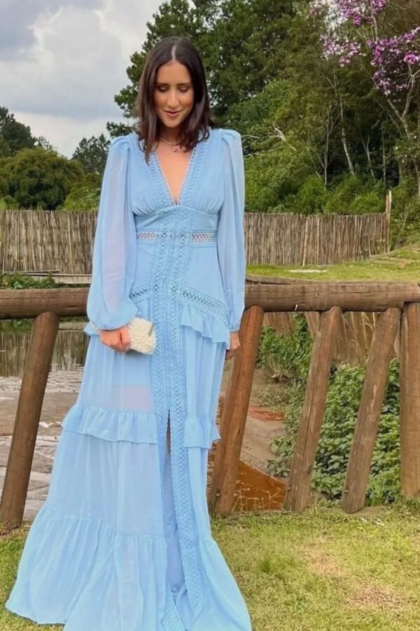 elizabeth light blue dress