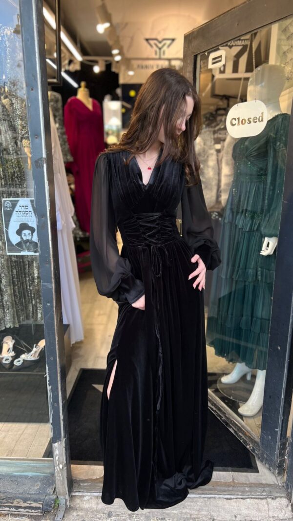 Velvet corset dress