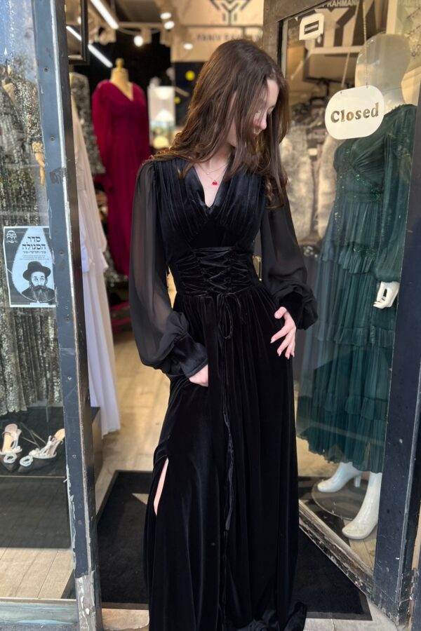 Velvet corset dress