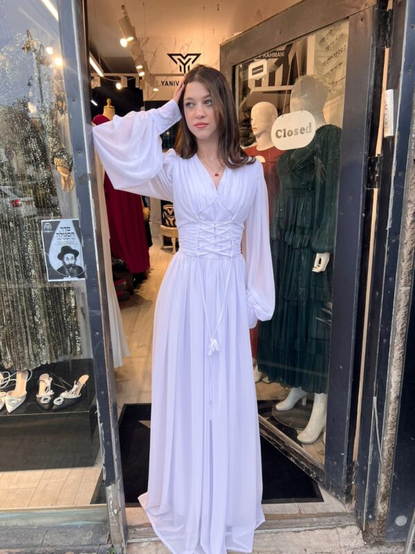 chiffon corset dress