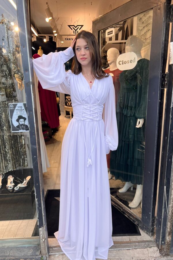 chiffon corset dress